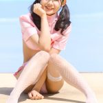 【写真特集 8枚】赤ちょこ・東條明日華、美尻見せつけのバックショットで悩殺！＜近代麻雀水着祭2022＞