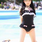 【写真特集 11枚】Sekaisen・朝日りか、透明肌がまぶしい黒猫水着に視線釘付け！＜近代麻雀水着祭2022＞