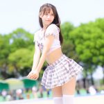 【写真特集 9枚】きみとのワンダーランド・桜田華奈、ミニスカ制服でくびれボディチラ見せ！＜近代麻雀水着祭2022＞