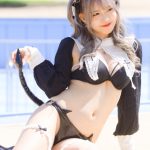 【写真特集 7枚】ネモフィラ新世界・星月夜あむ、小悪魔衣装でセクシーボディ披露＜近代麻雀水着祭2022＞