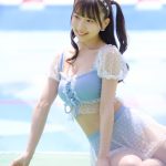 【写真 6枚】てぃあむ・柳川みあ、高めツインテール×無邪気な笑顔でキュン！＜近代麻雀水着祭2022＞