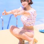 【写真特集 10枚】本田夕歩、可憐なオフショルビキニで魅せる透明肌で釘付け！＜近代麻雀水着祭2022＞