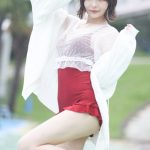 【写真特集 10枚】コスプレイヤー・ゆゆ、透け感コーデでワンピース水着姿を披露！＜近代麻雀水着祭2022＞