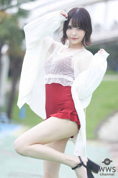 【写真特集 10枚】コスプレイヤー・ゆゆ、透け感コーデでワンピース水着姿を披露！＜近代麻雀水着祭2022＞