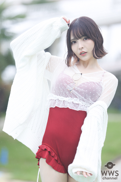 【写真特集 10枚】コスプレイヤー・ゆゆ、透け感コーデでワンピース水着姿を披露！＜近代麻雀水着祭2022＞