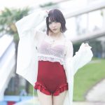 【写真特集 10枚】コスプレイヤー・ゆゆ、透け感コーデでワンピース水着姿を披露！＜近代麻雀水着祭2022＞