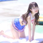 【写真特集 10枚】にゅ〜わ・桜井もも、チアガール衣装でくびれスタイル披露！＜近代麻雀水着祭2022＞