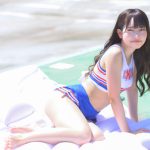 【写真特集 10枚】にゅ〜わ・桜井もも、チアガール衣装でくびれスタイル披露！＜近代麻雀水着祭2022＞