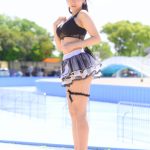 【写真特集 7枚】Aphrodite・倉澤雪乃、セクシーなメイド風水着で視線釘付け！＜近代麻雀水着祭2022＞