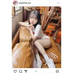 #ババババンビ・近藤沙瑛子、透き通る美脚をセクシーにお届け！