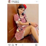 九条ねぎ、メイド喫茶にヘルプで登場！魅せる美脚に視線釘付け！