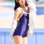 【写真特集 20枚】赤ちょこ・東條明日華、セクシーなスクール水着姿で透明肌披露！＜近代麻雀水着祭2022＞
