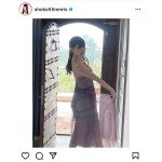 中川翔子、美尻透けのドレス姿で振り向くオフショット公開！