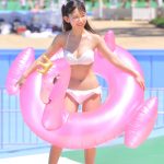 【写真特集 7枚】長澤茉里奈、ハーフツインが似合う白ビキニ姿を披露！＜近代麻雀水着祭2022＞
