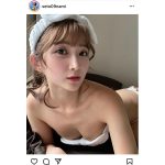 瀬戸なみ、タオルビキニの自撮りショットで魅せる素肌にドキドキ