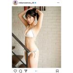 HKT48・田中美久、懐かしのロングヘアビキニ姿で美麗ボディをお届け！