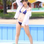 【写真 5枚】推野なこ、パーカー×水着衣装で透明肌披露！＜近代麻雀水着祭2022＞