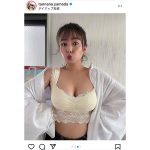 山田菜々、ナイトブラのぞかせた「彼シャツ」セクシーショット公開！