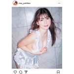 雪平莉左、自らリクエストした『裸エプロン』風ショット大胆披露！