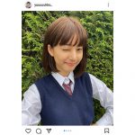 新木優子、似合い過ぎるキュートなJK制服×ボブのウインクショットに反響！