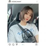 江野沢愛美、ショートボブでニュアンスカラーにイメチェン。至近距離ショットにファン歓喜！