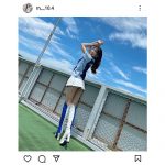 現役看護師でレースクイーンの長澤れいな、セクシーなバックショットで絶対領域を大胆披露！