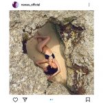 菜々緒、黒ビキニで魅せた頭から脚にかけて完璧ボディ披露！