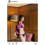 永尾まりや、派手ランジェリー×スカジャンで柔らかモチ肌ボディ披露！