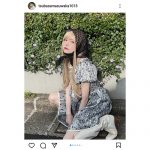 益若つばさ、金髪ロングヘアのミニワンピで太ももチラリ「人形みたいです」と反響！