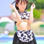 【写真特集 12枚】春さりな（ワンスアチャンス）、下乳こぼれる牛柄ビキニにモーレツ熱視線！！＜近代麻雀水着祭2022＞