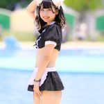 【写真特集 7枚】橋本りりあ（イノセントリリー）、猫耳がキュートなメイド風ビキニ衣装を披露！＜近代麻雀水着祭2022＞