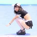 【写真特集 7枚】橋本りりあ（イノセントリリー）、猫耳がキュートなメイド風ビキニ衣装を披露！＜近代麻雀水着祭2022＞