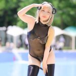 【写真特集 7枚】コスプレイヤー ・立花繭子、スケスケなサキュバス風水着で悩殺！＜近代麻雀水着祭2022＞