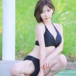 【写真特集 9枚】深田えいみ、黒ビキニで魅せるセクシーボディで悩殺！＜近代麻雀水着祭2022＞
