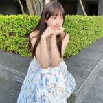 藤川らるむ、ロング丈の爽やかワンピースコーデでおねだり「どこに連れてってくれるの？」