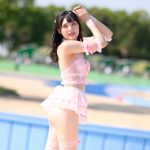 【写真特集 7枚】後藤ひなの（dela）、ガーリーなピンクビキニで魅せるセクシーな脚線美に注目！＜近代麻雀水着祭2022＞