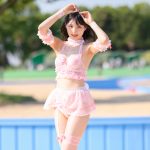 【写真特集 7枚】後藤ひなの（dela）、ガーリーなピンクビキニで魅せるセクシーな脚線美に注目！＜近代麻雀水着祭2022＞