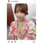 花咲れあ「特別に見せてあげるっ」、浴衣から美谷間チラリのご褒美ショットに歓喜の声！