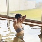 早川渚紗、濡れボディがたまらない温泉グラビアのオフショット公開
