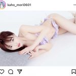 #よーよーよー・森香穂 「こっち来るー？」、水着で寝そべる誘惑ショット公開！