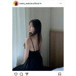 モー娘。牧野真莉愛、黒ワンピースから美背中披露！「後ろ姿美しい」「とても魅力的」