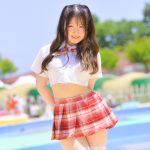 【写真特集 9枚】南いるか（ワンスアチャンス）、制服×白レースタイツで魅せる絶対領域！＜近代麻雀水着祭2022＞