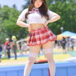 【写真特集 9枚】南いるか（ワンスアチャンス）、制服×白レースタイツで魅せる絶対領域！＜近代麻雀水着祭2022＞
