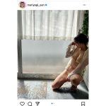 永尾まりや、濡れ肌ボディがセクシーすぎる羽織シャツショット公開！