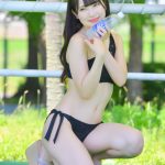 【写真 5枚】桜井もも（にゅ〜わ）、セクシーな黒ビキニで美ボディをお届け＜近代麻雀水着祭2022＞
