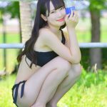 【写真 5枚】桜井もも（にゅ〜わ）、セクシーな黒ビキニで美ボディをお届け＜近代麻雀水着祭2022＞