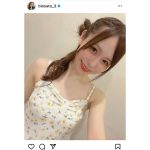 SKE48・佐藤佳穂、アツアツな肌見せキャミソール自撮りをお届け！