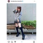 元モーニング娘。田中れいな、制服スカートで魅せる絶対領域に歓喜の声！「好きすぎる」「令和の田中れいな最強説」