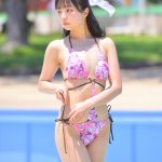 【写真特集 7枚】茜紬うた（スリジエ）、ピンクビキニで魅せる美ボディに来場者釘付け！＜近代麻雀水着祭2022＞