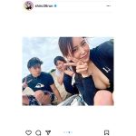 白間美瑠、姉・Miyuu、弟・白間太陽との3ショット公開に歓喜の声！「家族でサーフィン素敵」